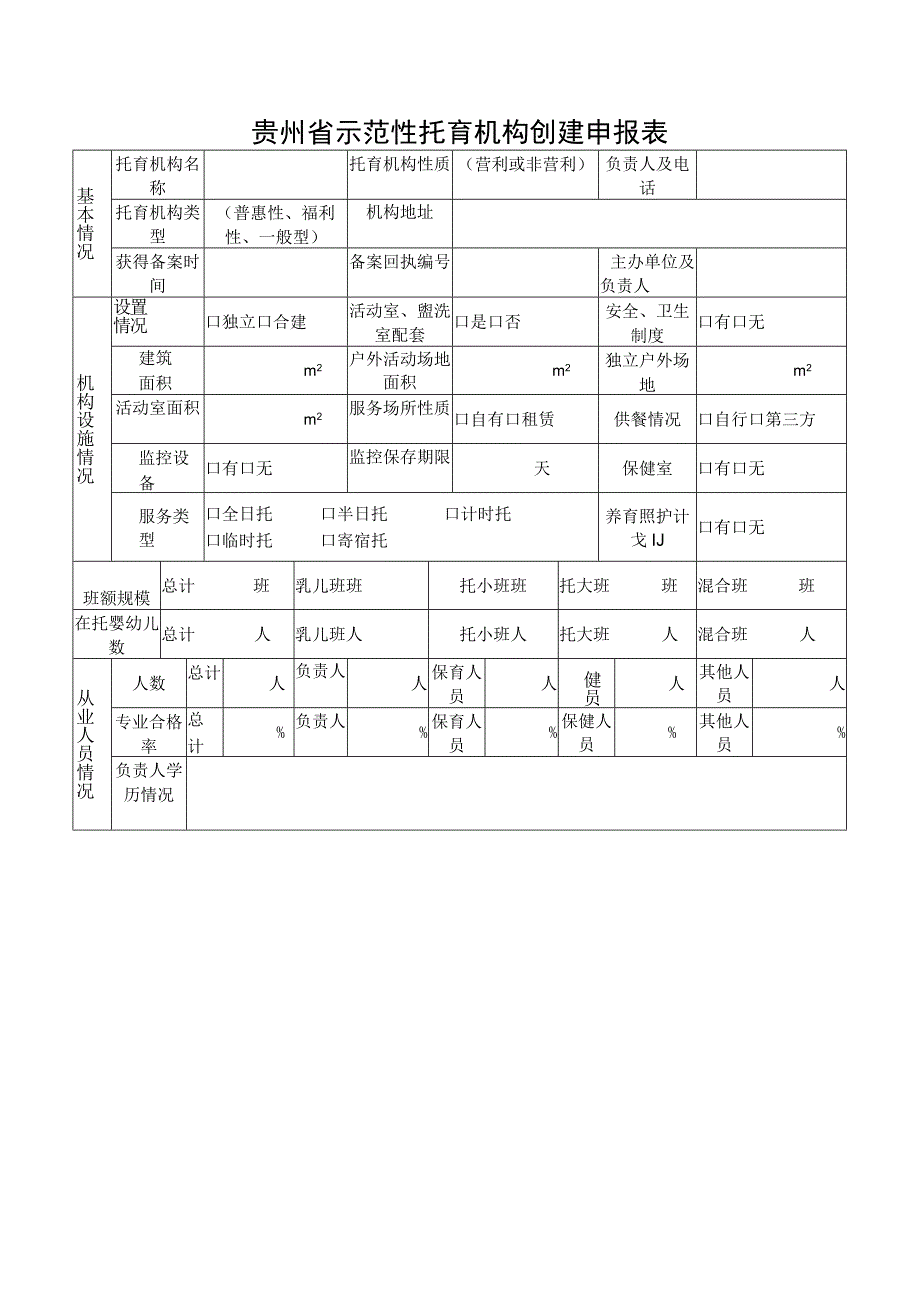 贵州省示范性托育机构创建申报表.docx_第1页