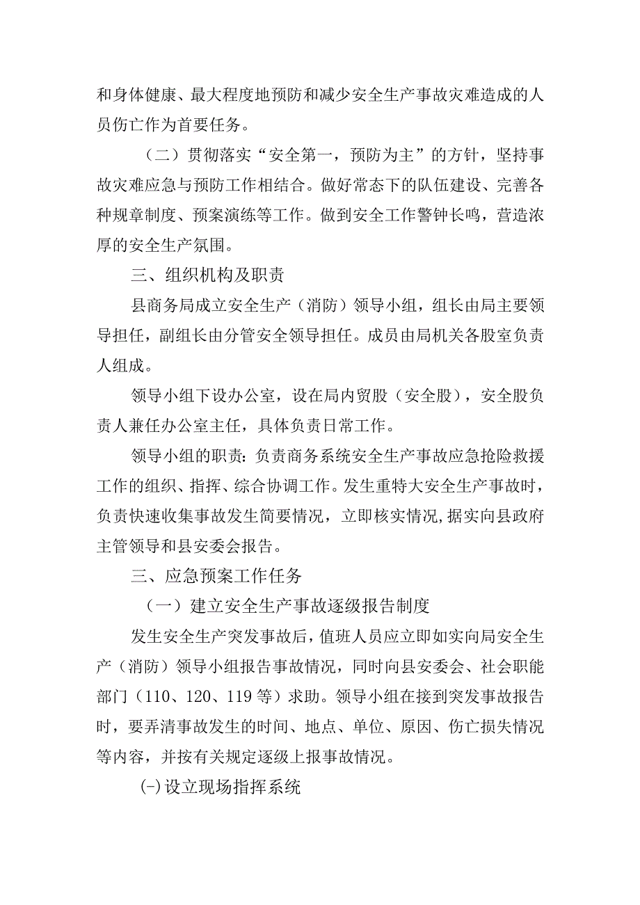 舒商〔2022〕115号舒城县商务局安全生产事故应急预案.docx_第2页