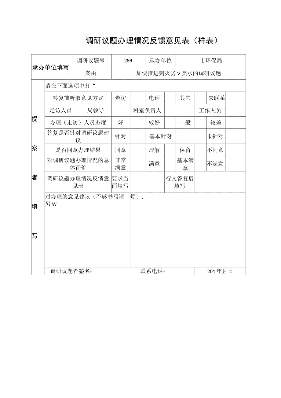 调研议题处理情况征询意见表和调研议题办理情况反馈意见表（样表）.docx_第2页