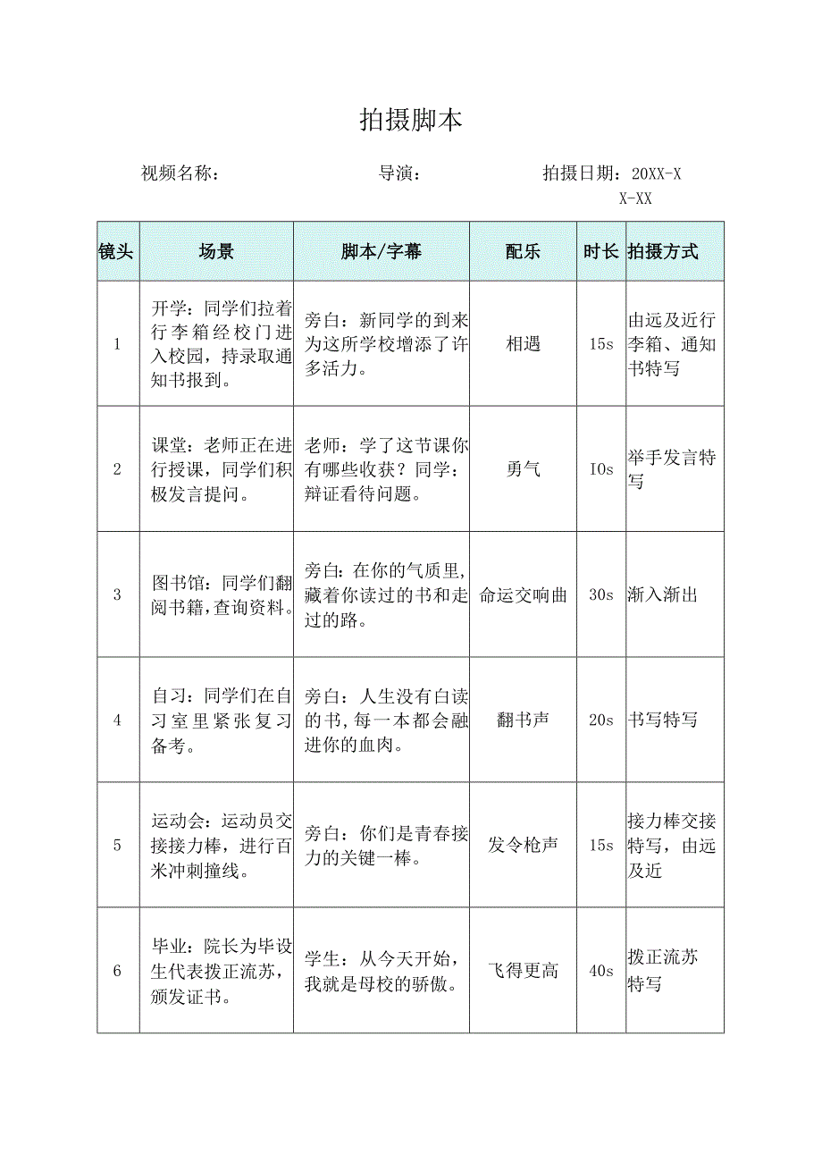 视频拍摄分镜头脚本精选5篇.docx_第2页