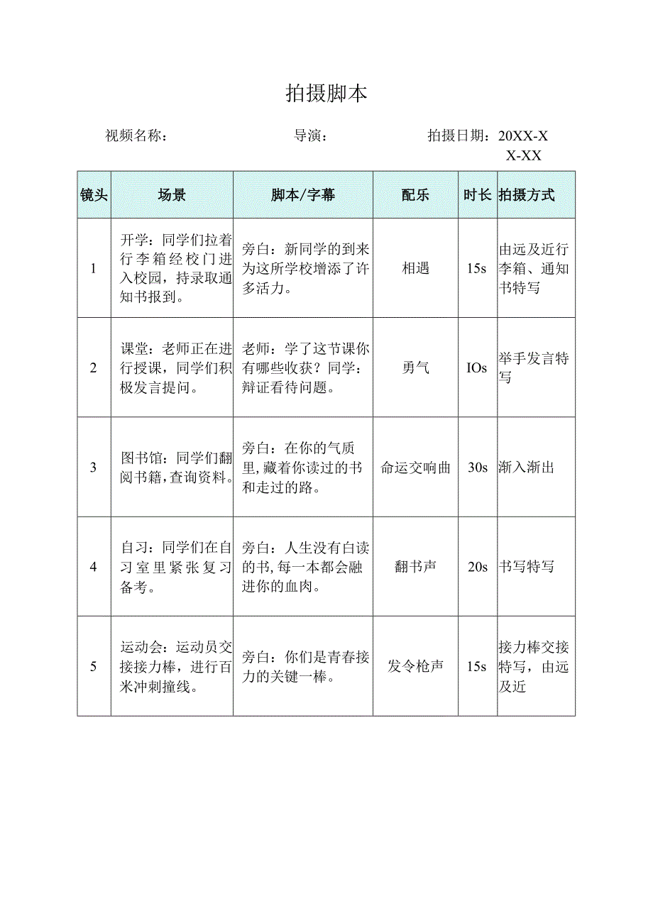 视频拍摄分镜脚本（5篇）.docx_第2页