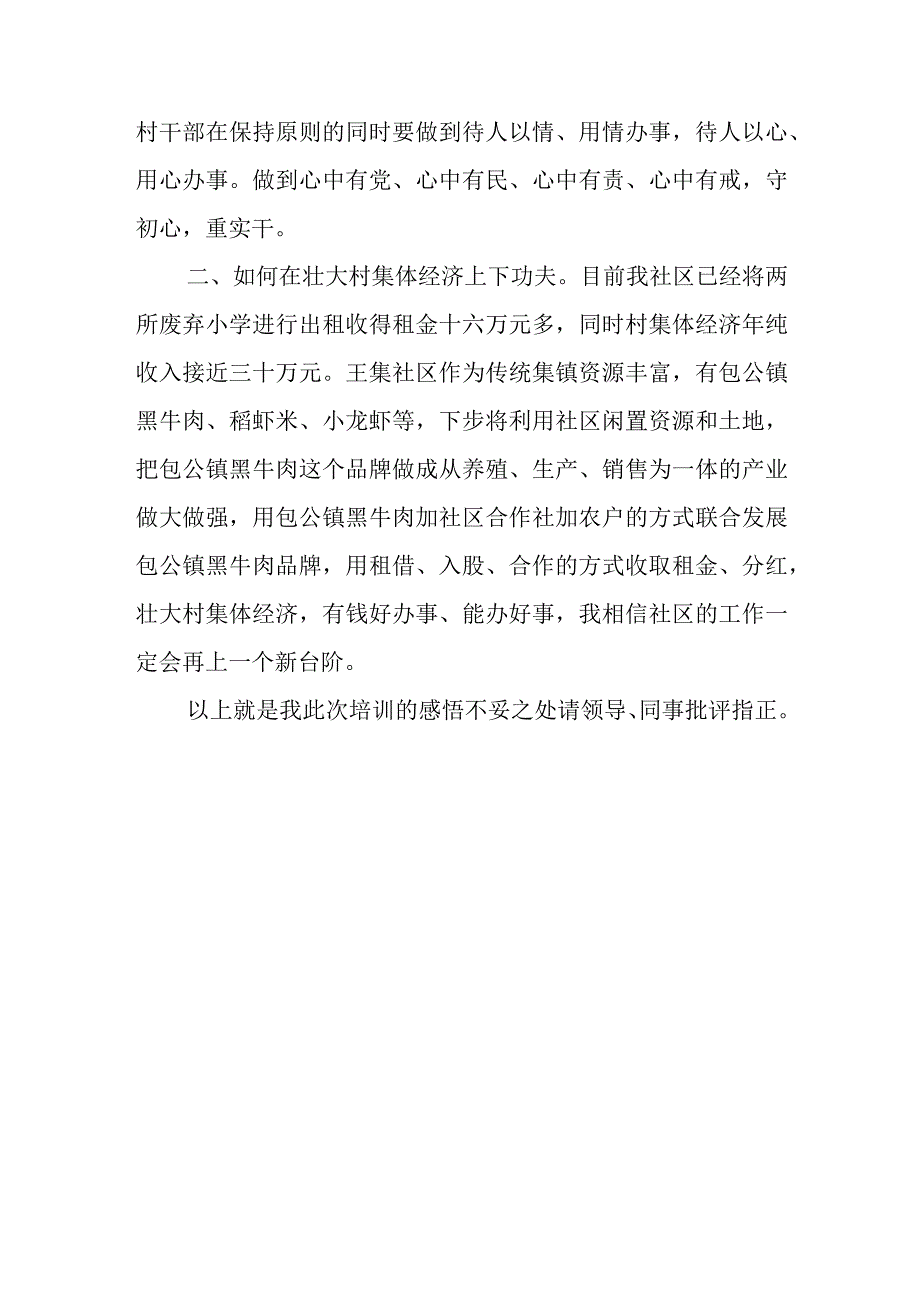 社区书记参加2023年全国社区党组织书记和居委会主任视频培训班心得体会及感想.docx_第3页