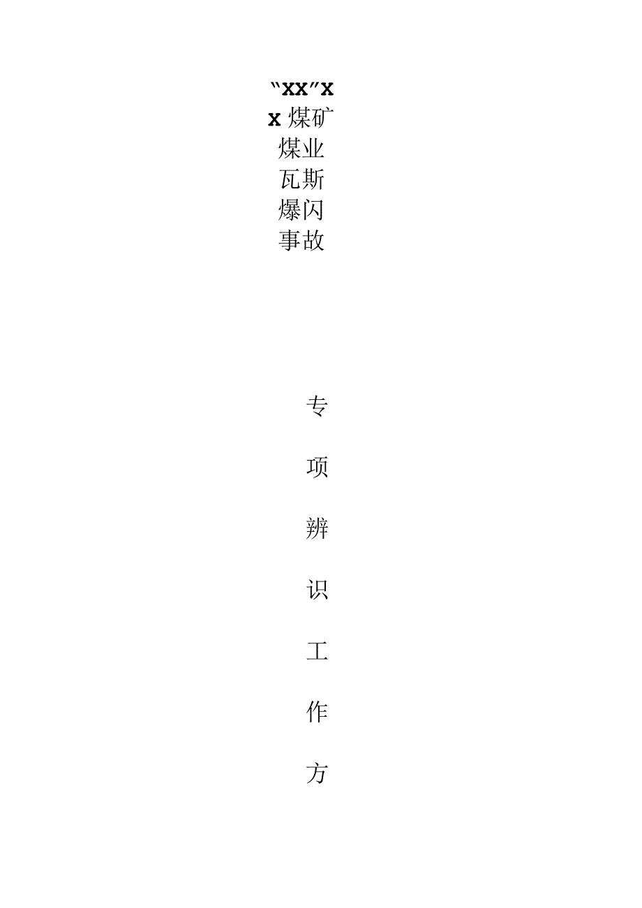 煤矿煤业瓦斯爆闪事故专项辨识工作方案.docx_第1页