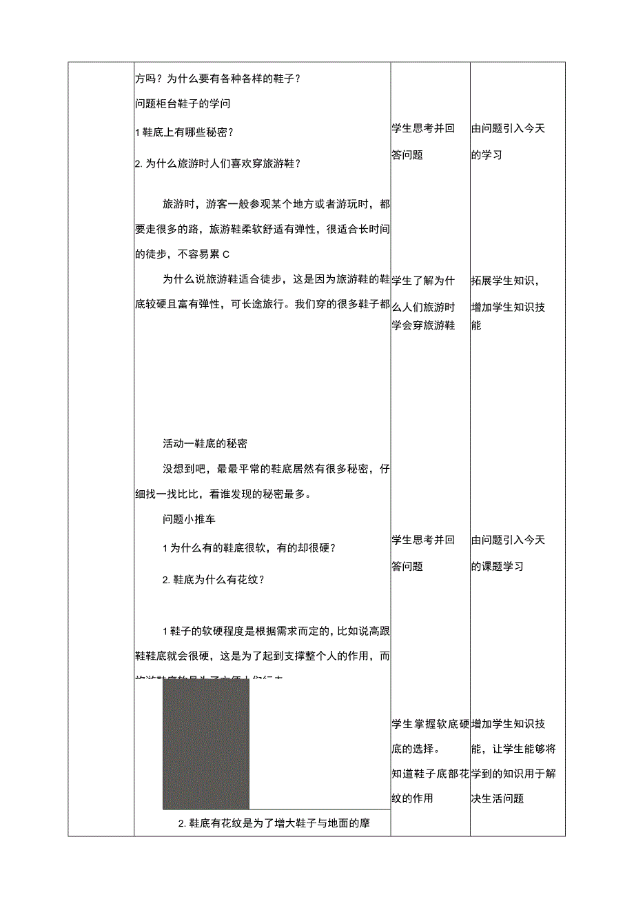 活动一《鞋底的秘密》教案 综合实践活动 二年级上册.docx_第2页