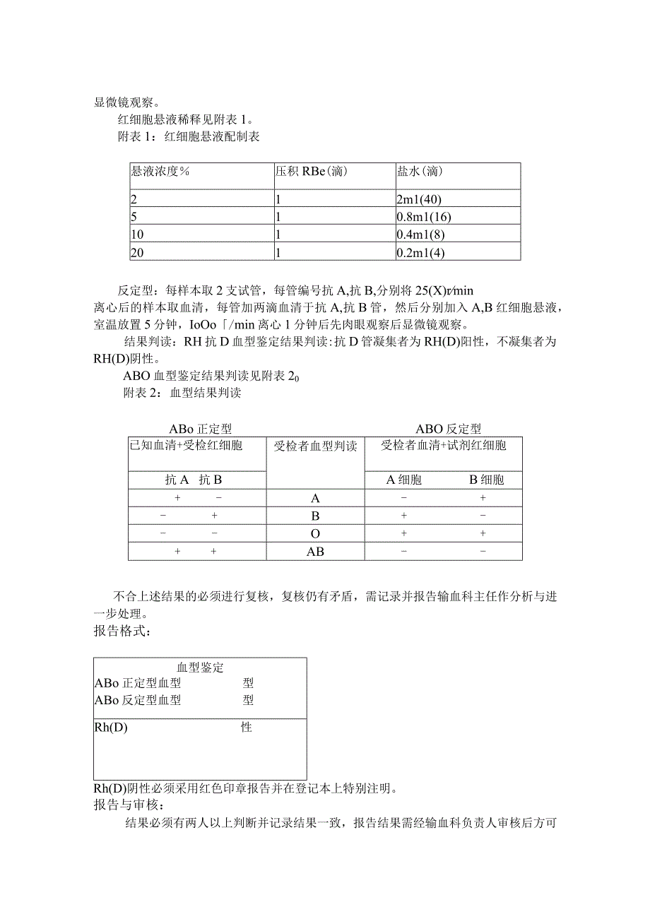 盐水介质法血型鉴定标准操作程序.docx_第2页