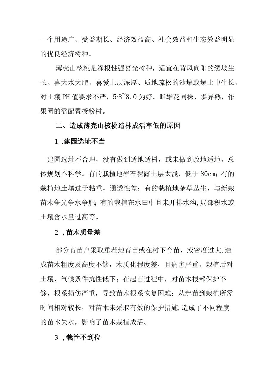 提高薄壳山核桃造林成活率的技术措施.docx_第2页