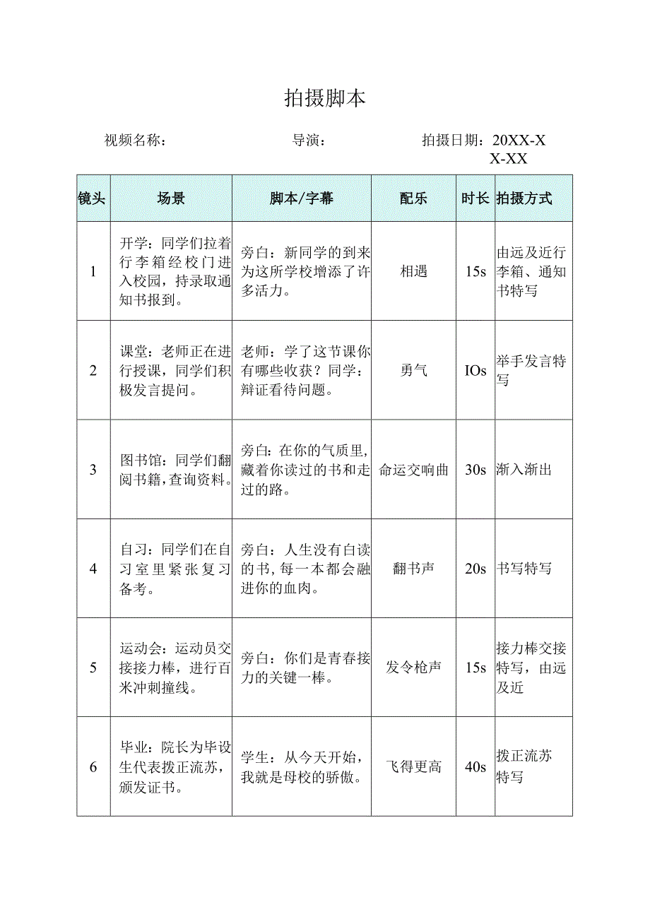 视频拍摄分镜头脚本-精选5篇.docx_第2页