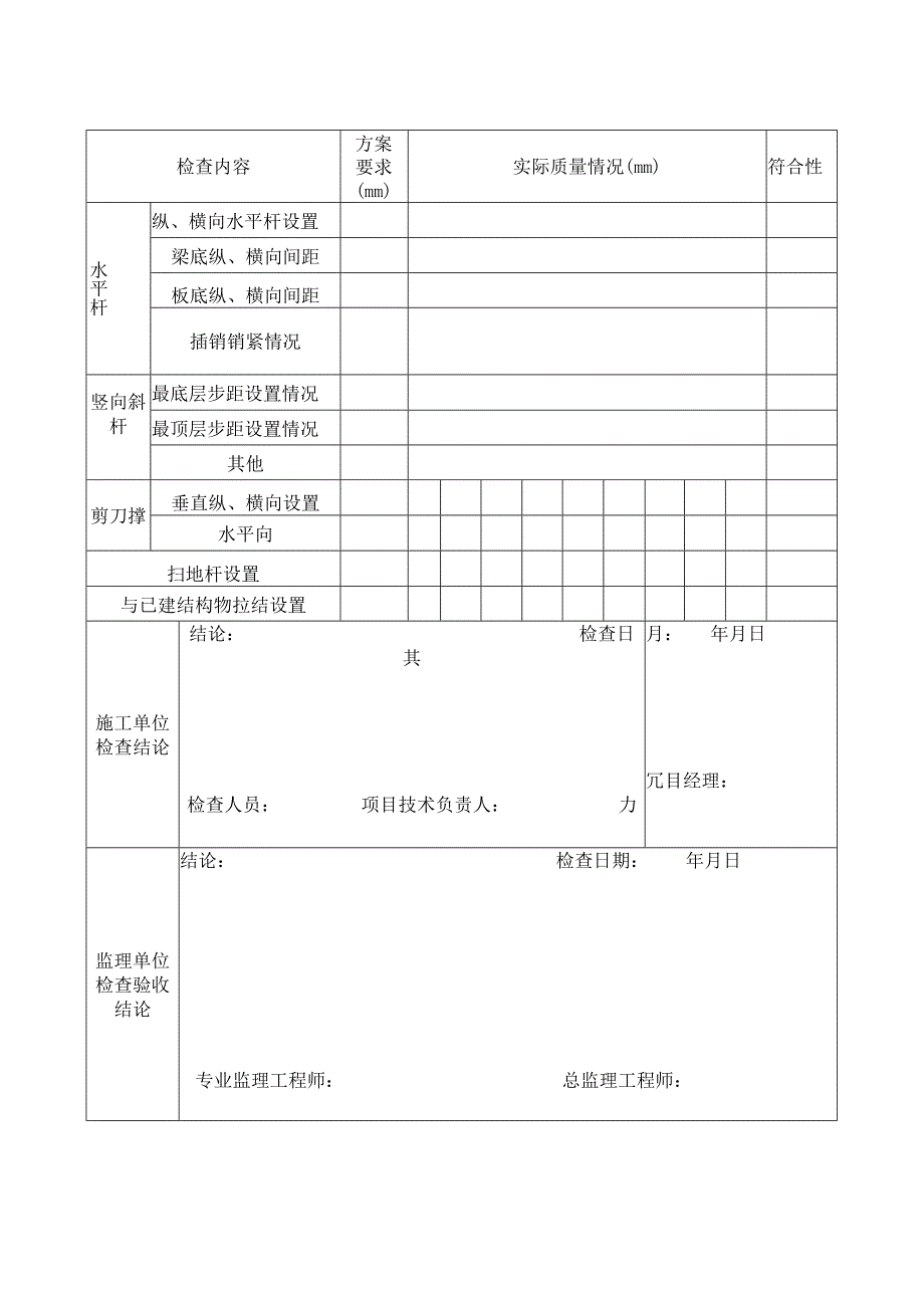 盘扣式支架验收记录表.docx_第2页