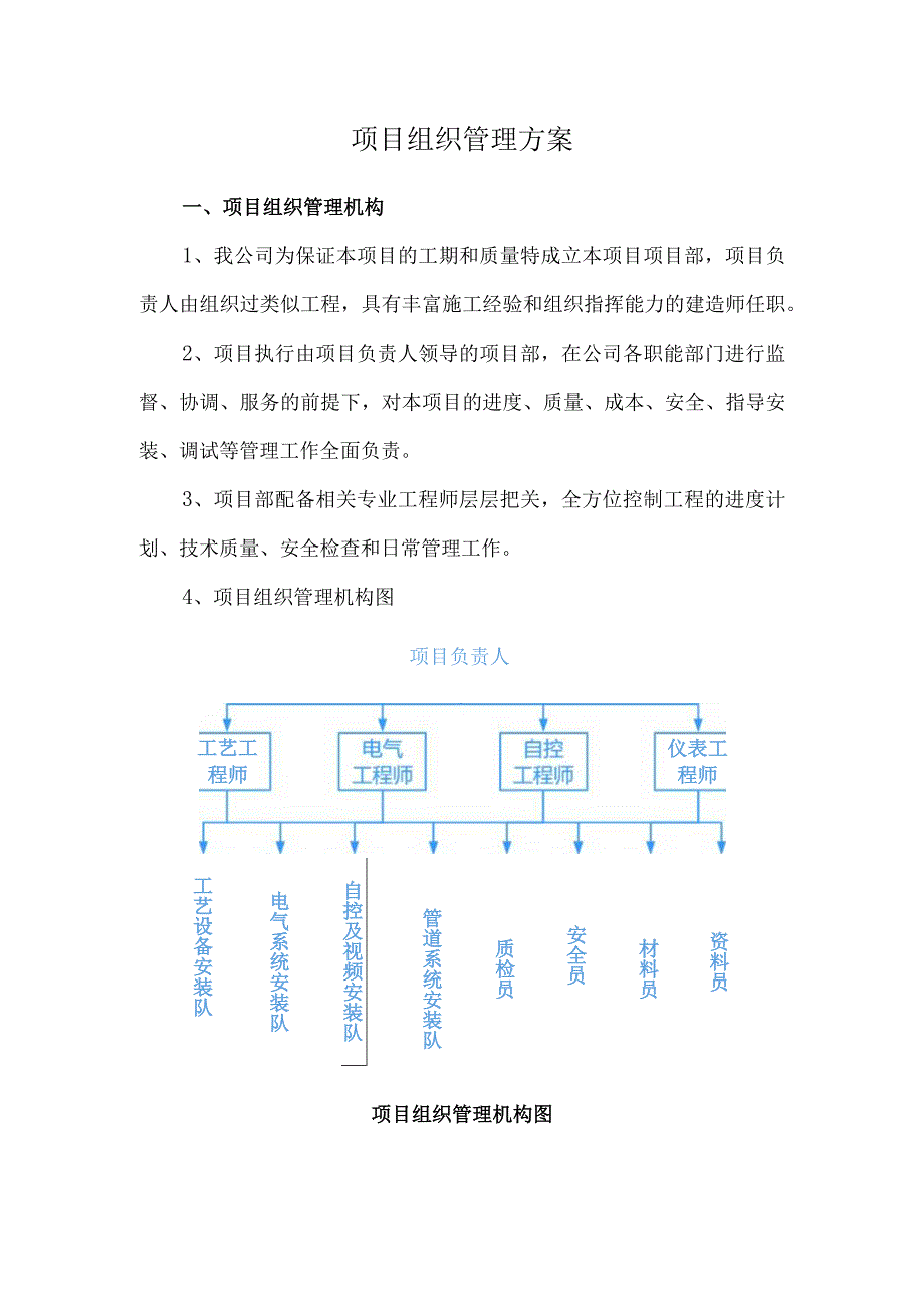 项目组织管理方案.docx_第1页