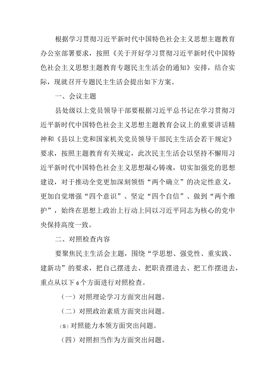 2023年主题教育专题民主生活会全流程材料范本（汇编）.docx_第2页