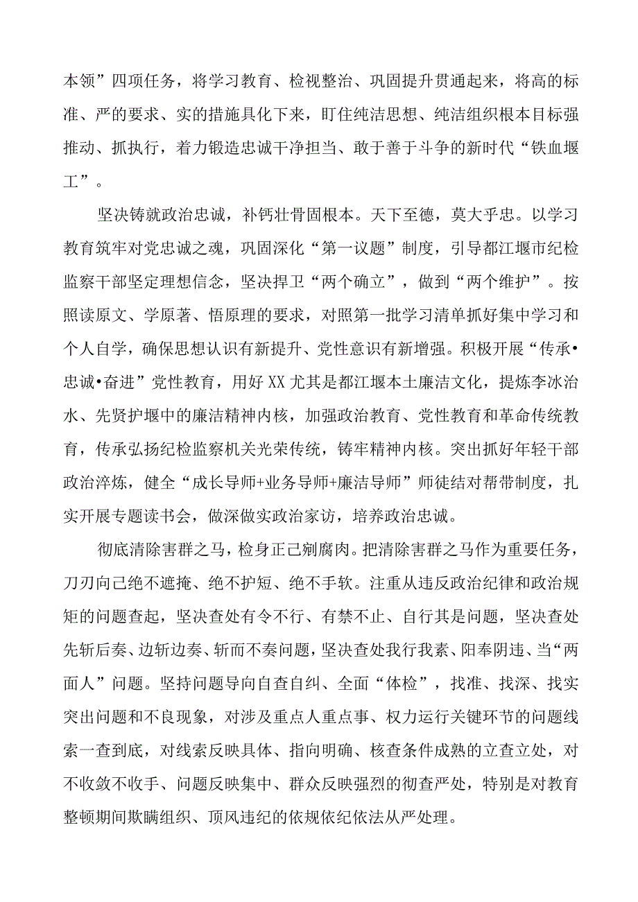 (7篇)纪委书记关于2023年全国纪检监察干部队伍教育整顿的心得体会.docx_第3页