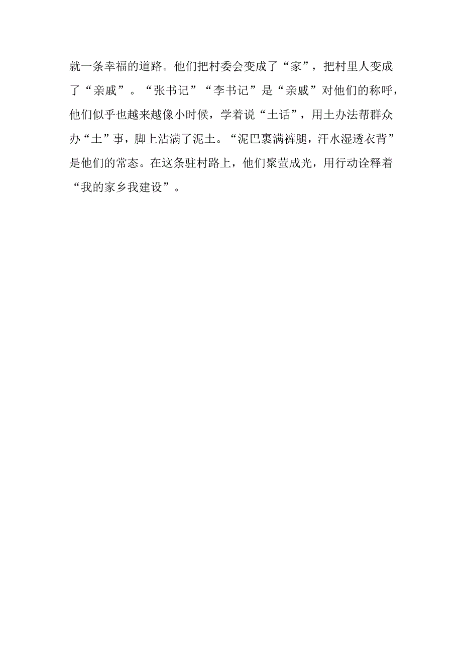 2023学习贯彻《“我的家乡我建设”活动实施方案》心得体会研讨发言材料精选六篇.docx_第3页