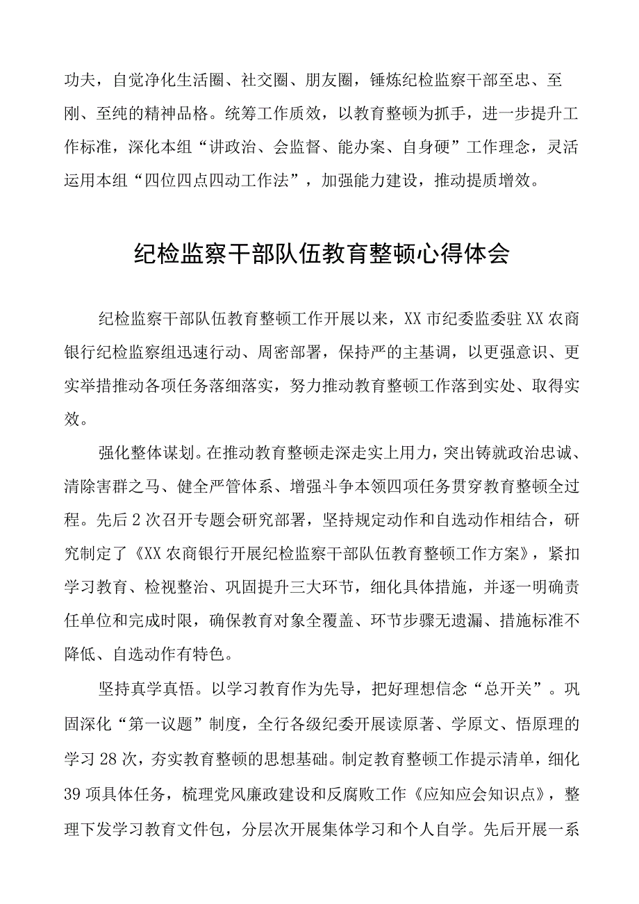 (7篇)监委委员关于全国纪检监察干部队伍教育整顿心得体会.docx_第2页