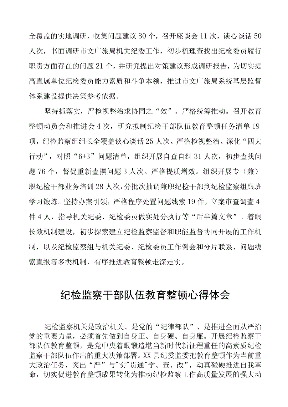 (7篇)纪委委员关于纪检监察干部队伍教育整顿研讨发言稿.docx_第2页