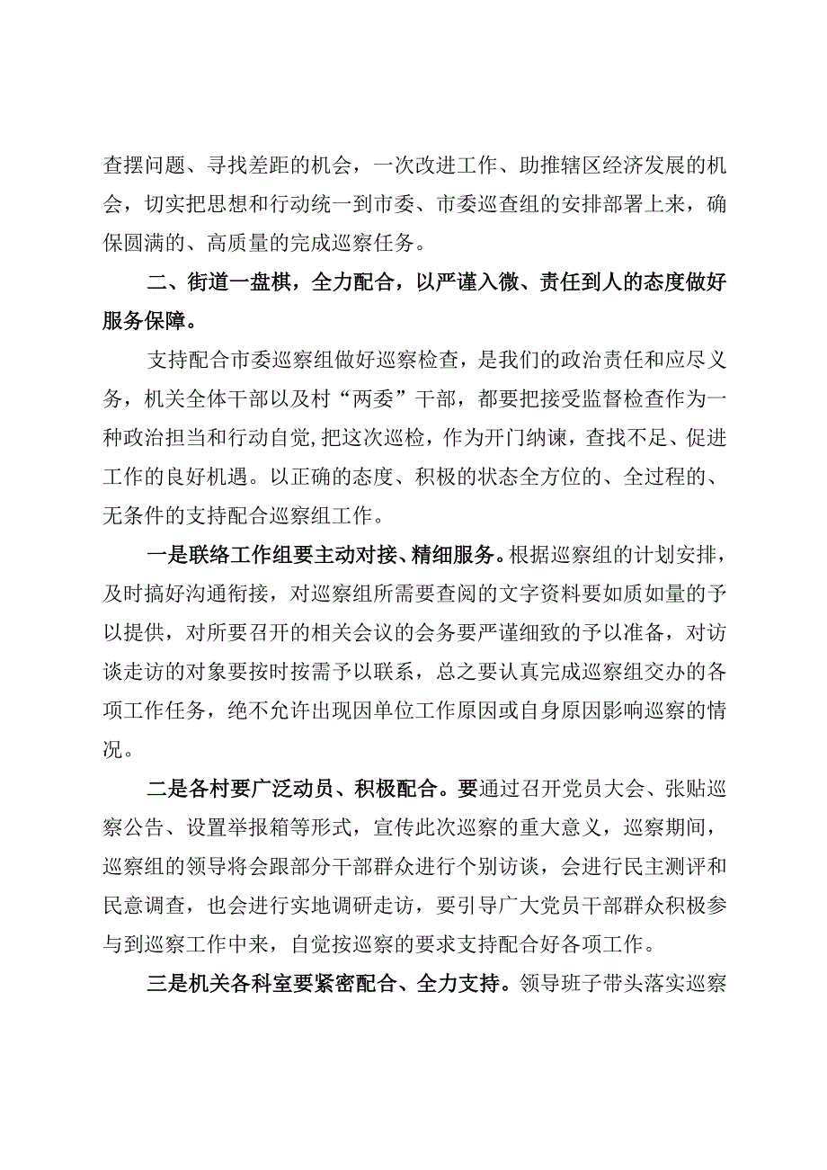 2023.2巡察动员会书记表态发言稿.docx_第2页