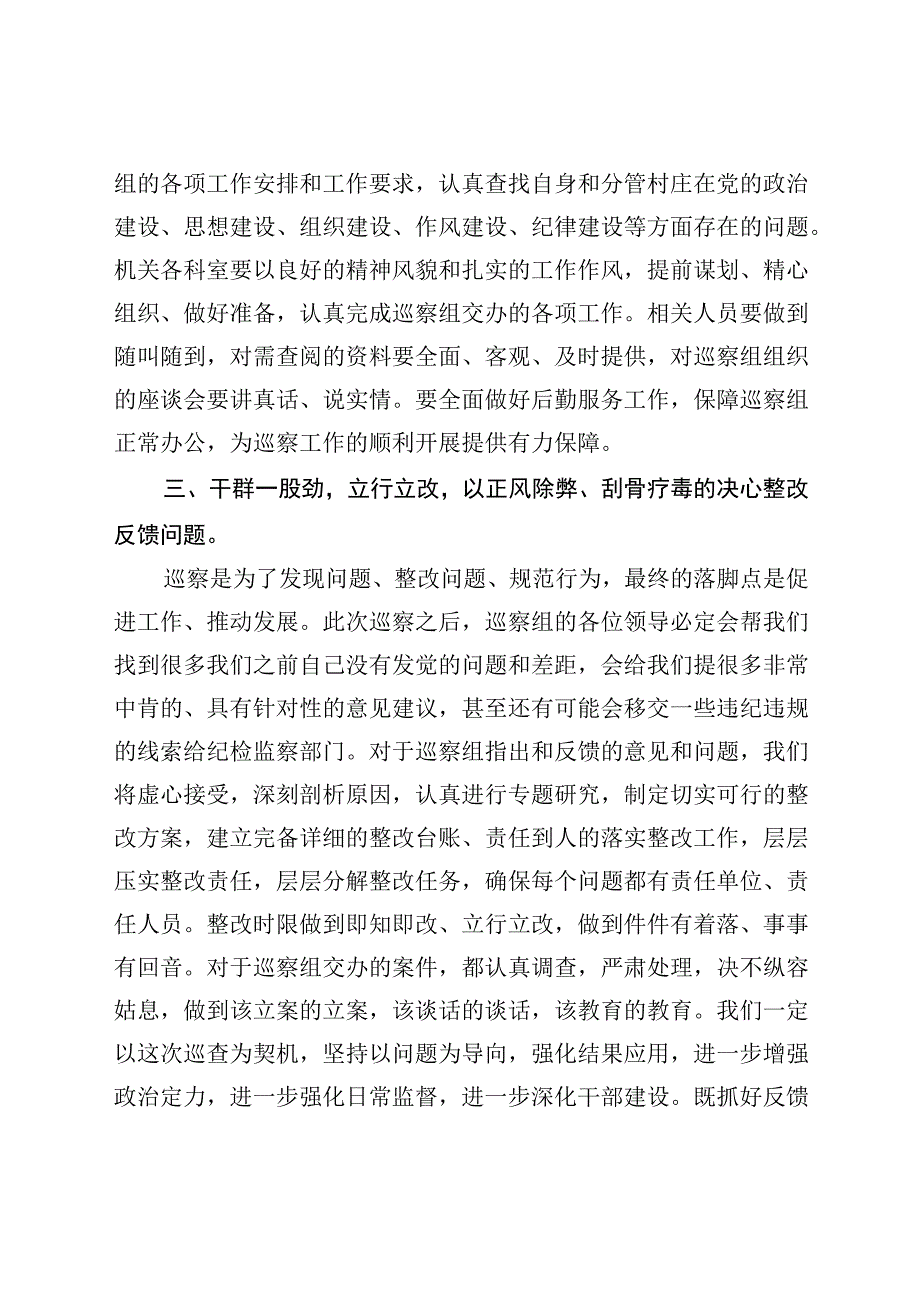 2023.2巡察动员会书记表态发言稿.docx_第3页