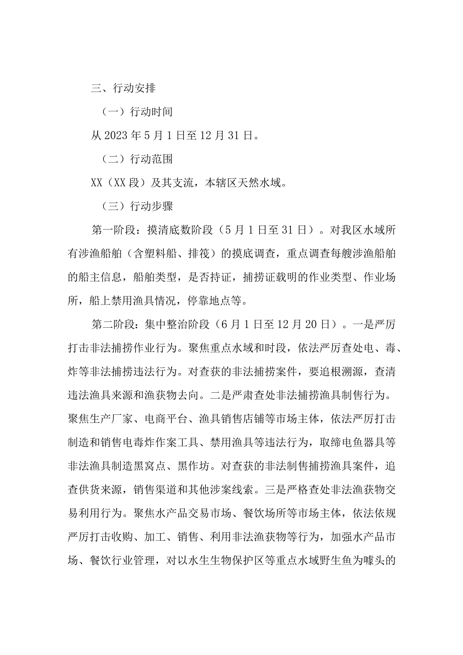 2023年XX区严厉打击非法捕捞专项整治行动实施方案.docx_第2页