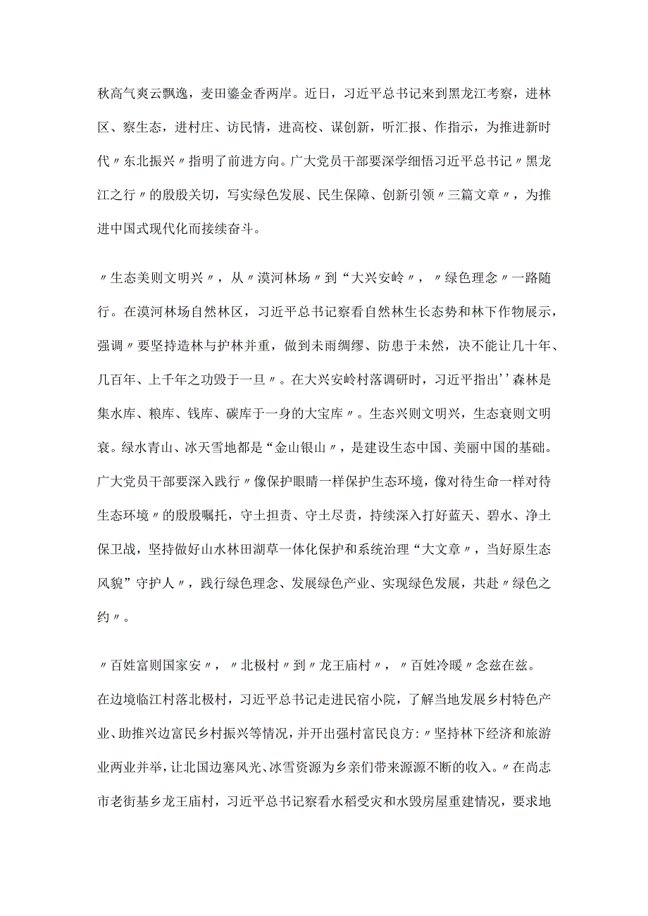 2023年学习在黑龙江考察时的重要讲话心得体会及研讨发言2篇.docx_第3页