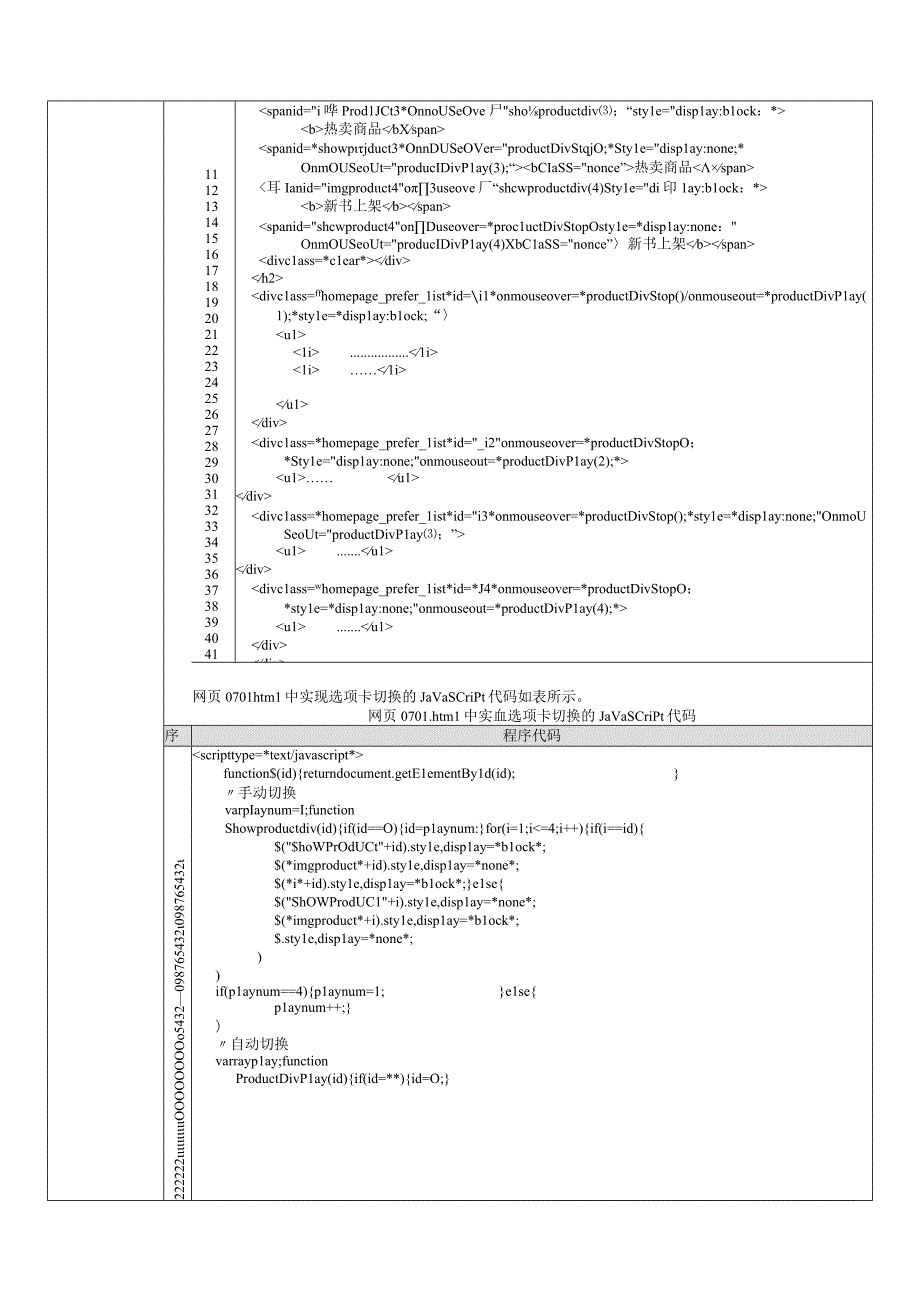 JavaScript jQuery网页特效设计任务驱动教程（第2版）-教案 单元7、8 设计选项卡类网页特效、 设计内容展开与折叠类网页特效.docx_第3页