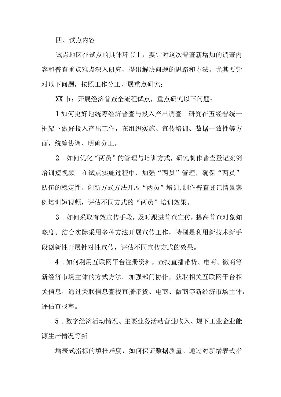 2023年全县开展全国第五次经济普查专项实施方案 （5份）.docx_第3页