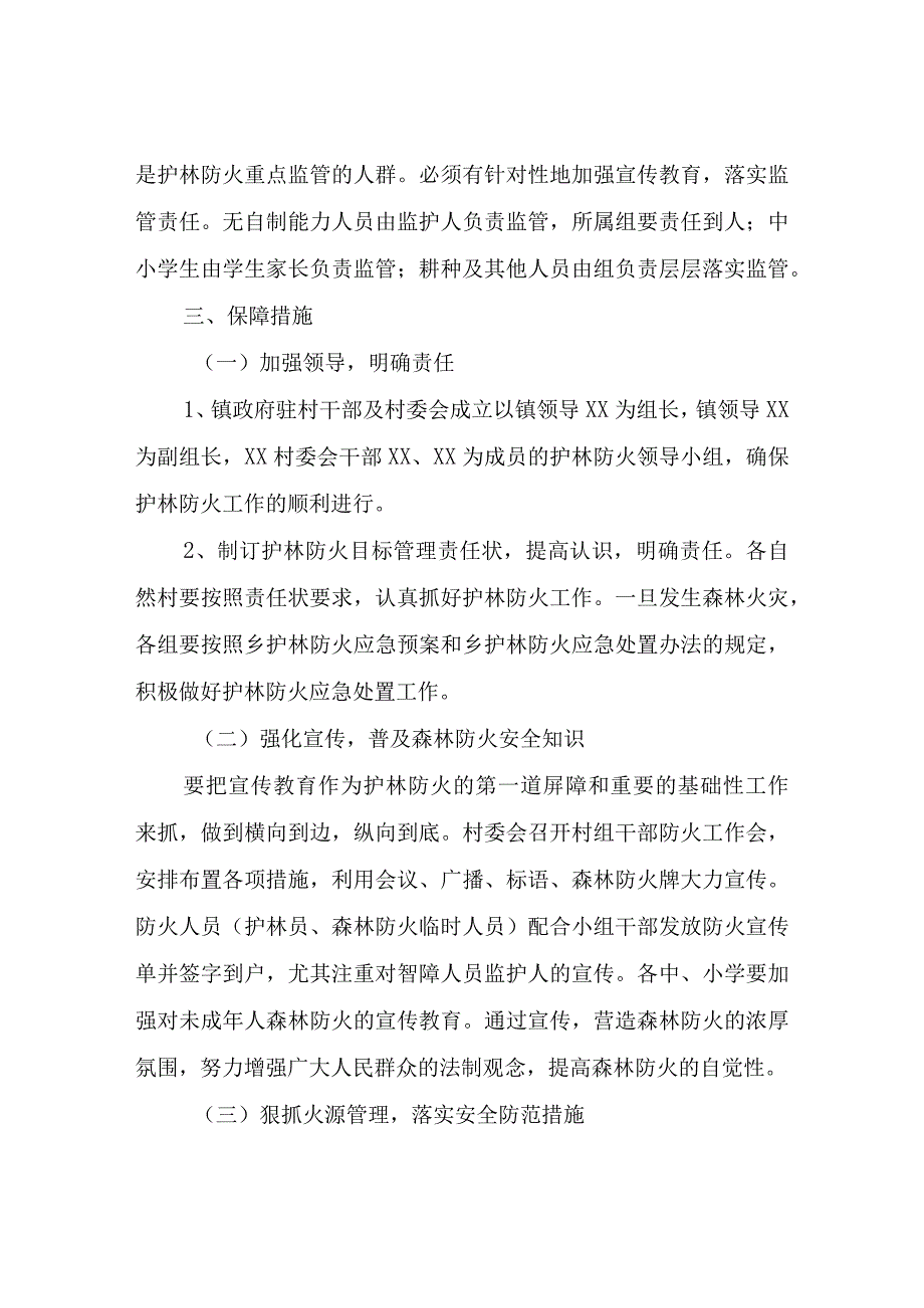 XX村护林防火施实方案.docx_第2页