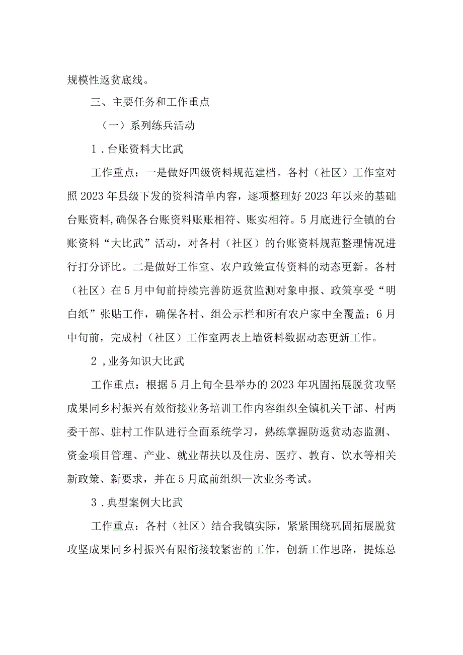 XX镇2023年巩固拓展脱贫攻坚成果同乡村振兴有效衔接“夏季攻坚”工作方案.docx_第2页