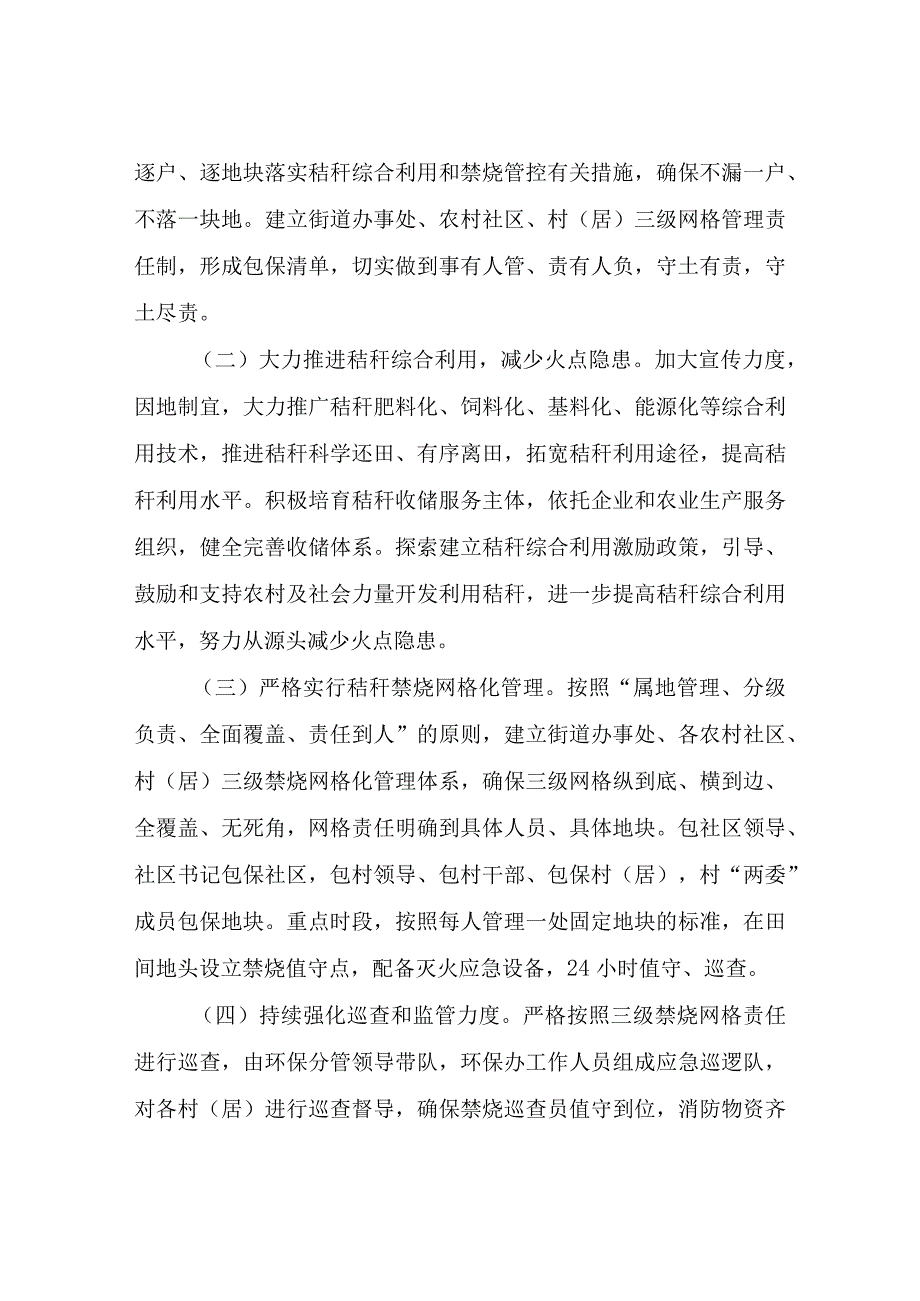 XX街道2023年秸秆综合利用和禁烧管控工作方案.docx_第2页