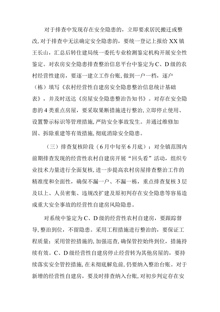 xx镇自建房安全隐患专项排查整治行动方案.docx_第3页