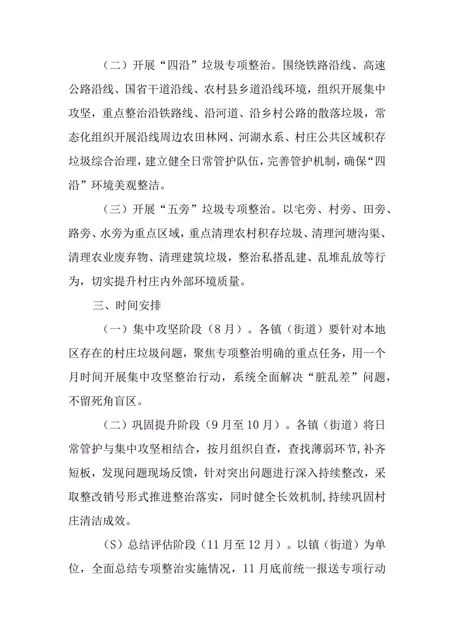 XX市农村人居环境整治村庄垃圾清理专项行动方案.docx_第2页