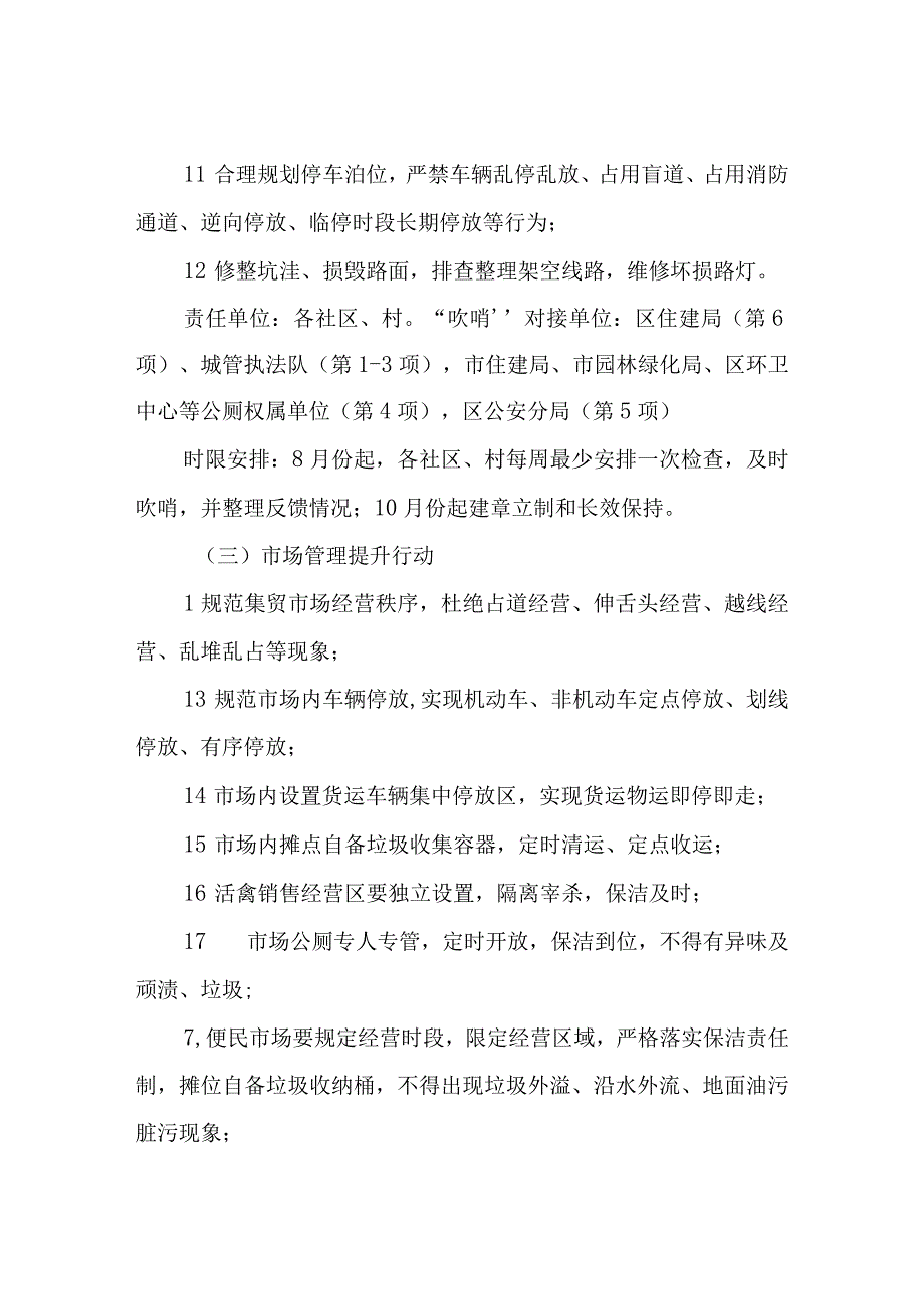 XX街道办事处文明城市建设专项提升行动方案.docx_第3页