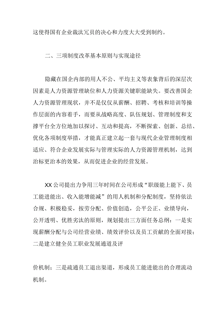 XX国企在三项制度改革专题调研报告.docx_第3页