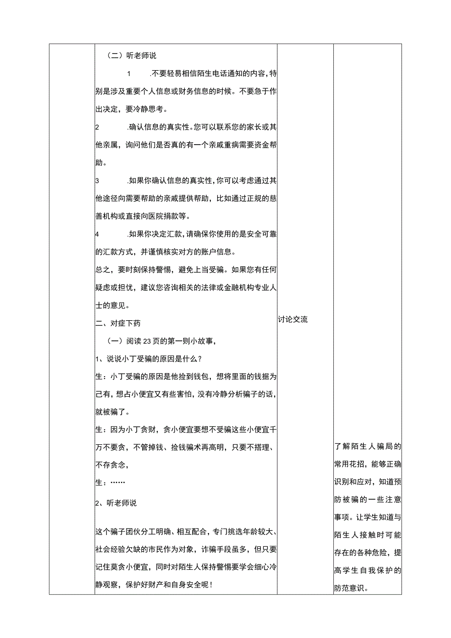 【人教版】《综合学习与实践》六年级上册 第六课 不受骗上当 教学设计.docx_第2页