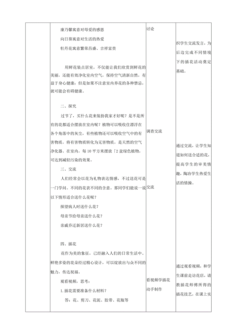 【桂科版】《综合实践活动》五上 第3课《缤纷花世界·花扮生活》教案.docx_第2页