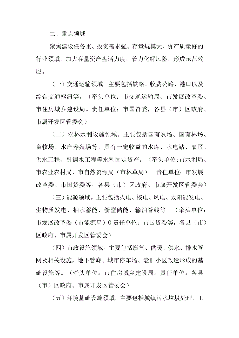 关于加快推进重点领域盘活存量资产扩大有效投资的实施方案(1).docx_第3页