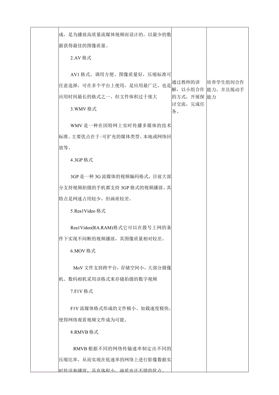 第7课 视频数据 教学设计_初中信息技术浙教版2020七年级下册.docx_第3页