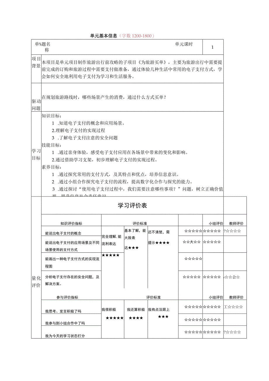 电子支付——为旅游买单 教学设计初中信息技术浙教版2020八年级上册.docx_第1页