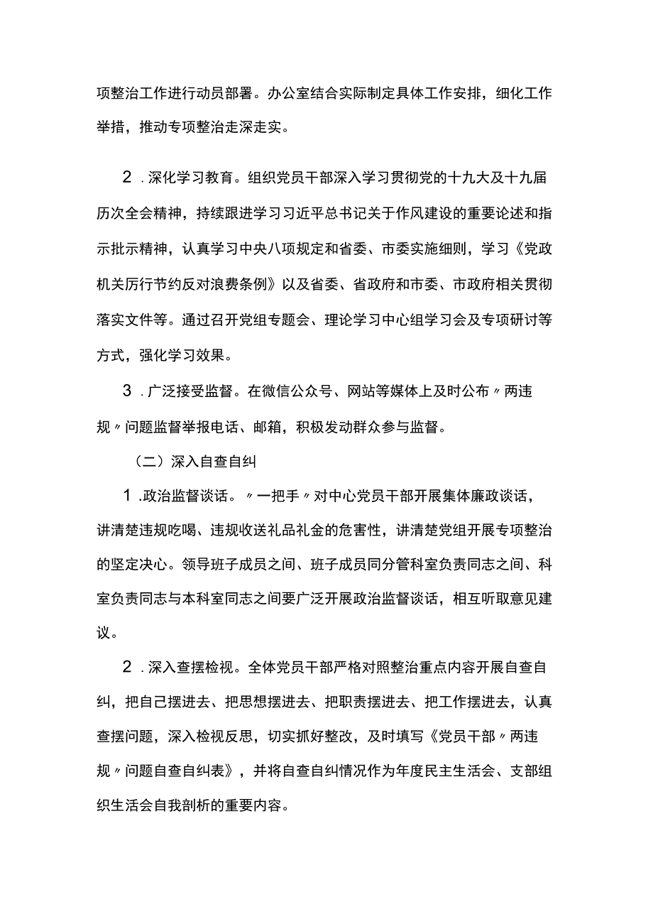 持续深化“两违规”问题专项整治工作方案两篇.docx_第3页