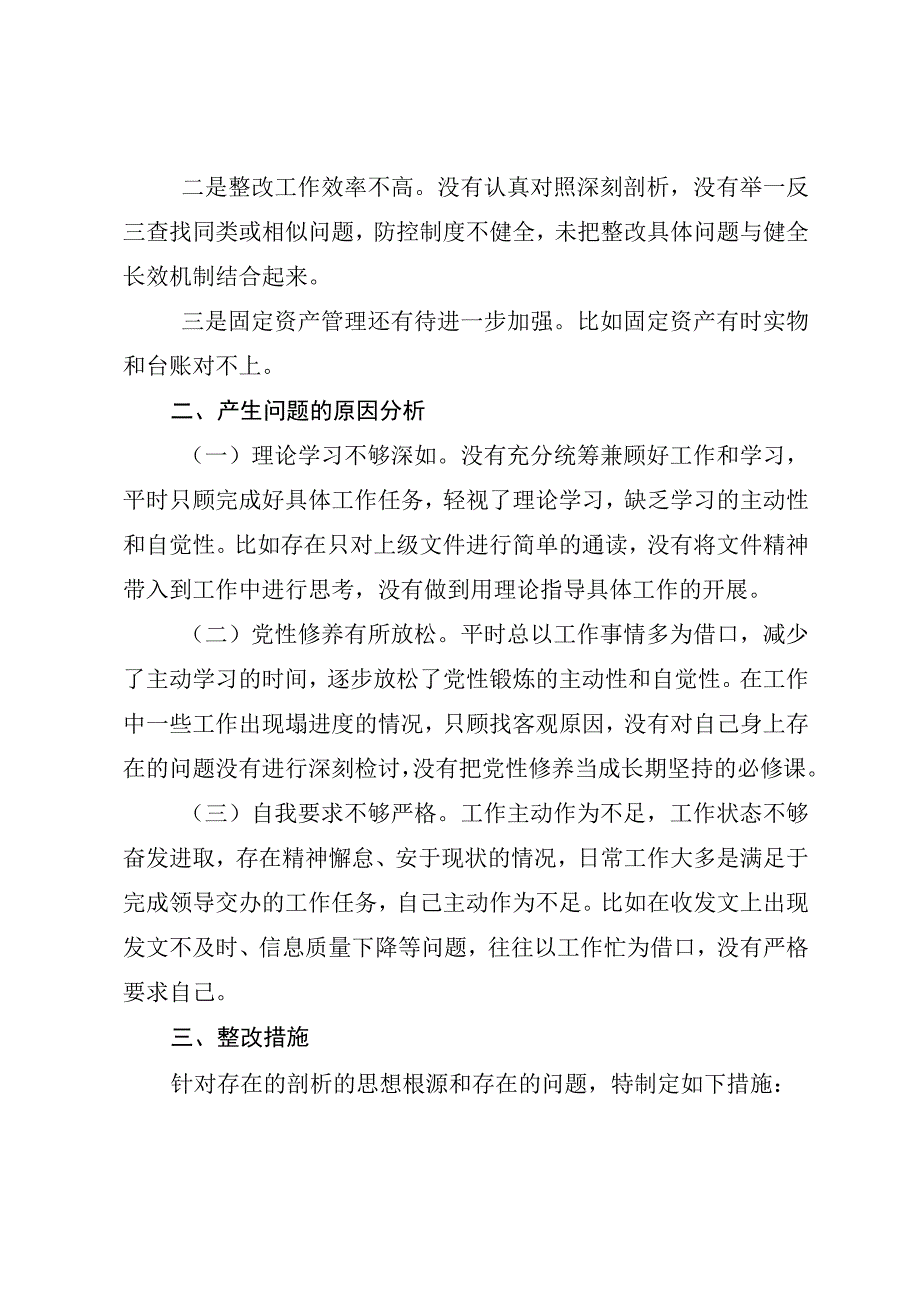 办公室主任个人巡视整改发言提纲.docx_第3页