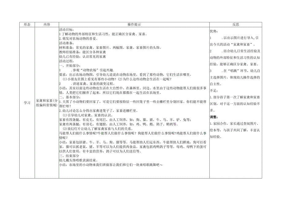 反思 XX实验幼儿园中三班第十四周计划 在农场里 （踩脚印 套玩具）改.docx_第3页