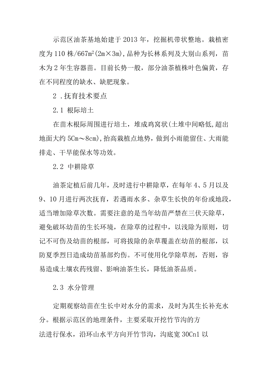 北缘地区油茶抚育管理技术.docx_第2页