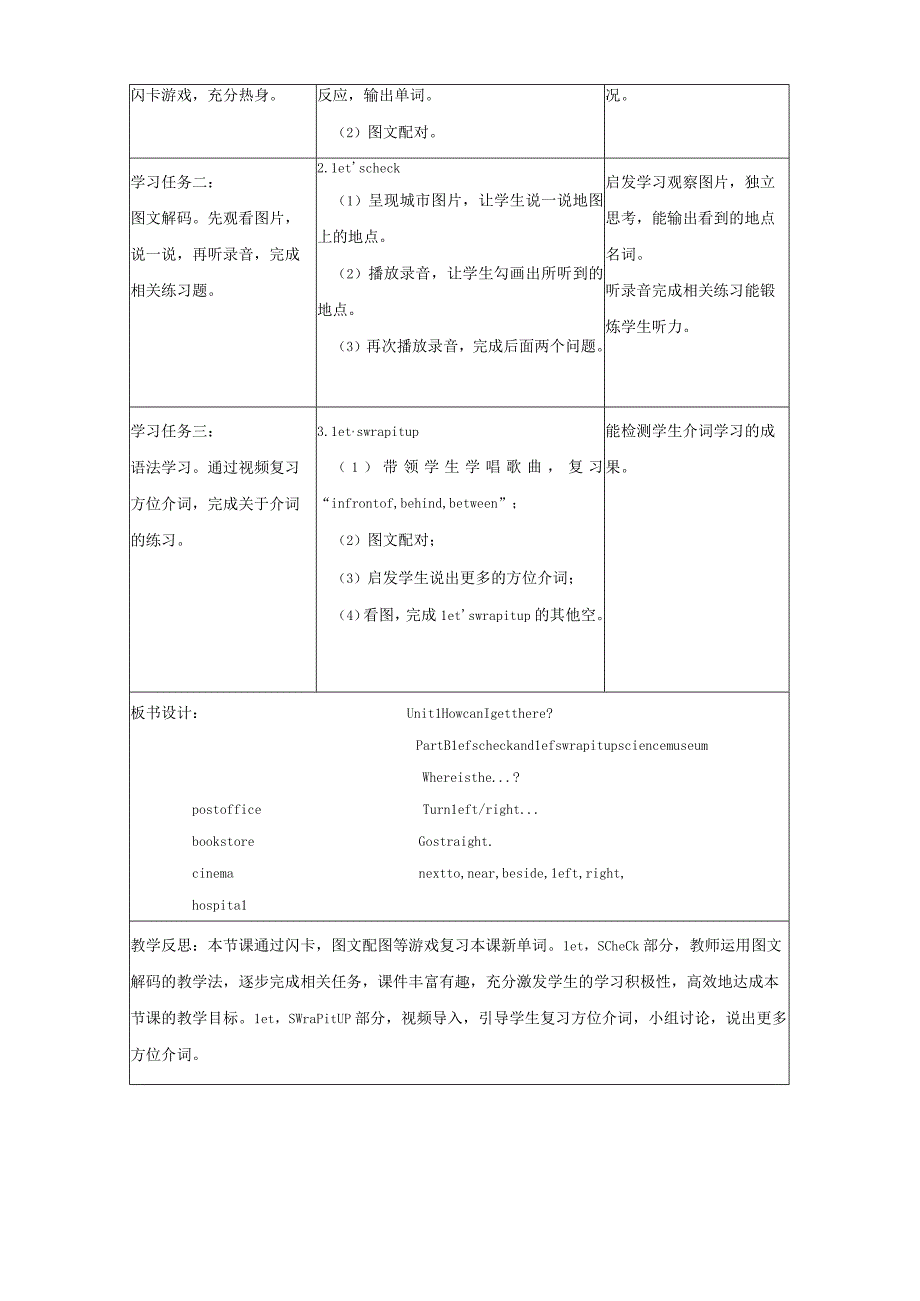 人教PEP版Unit 1 B Let’s check第6课时优质教学设计.docx_第2页