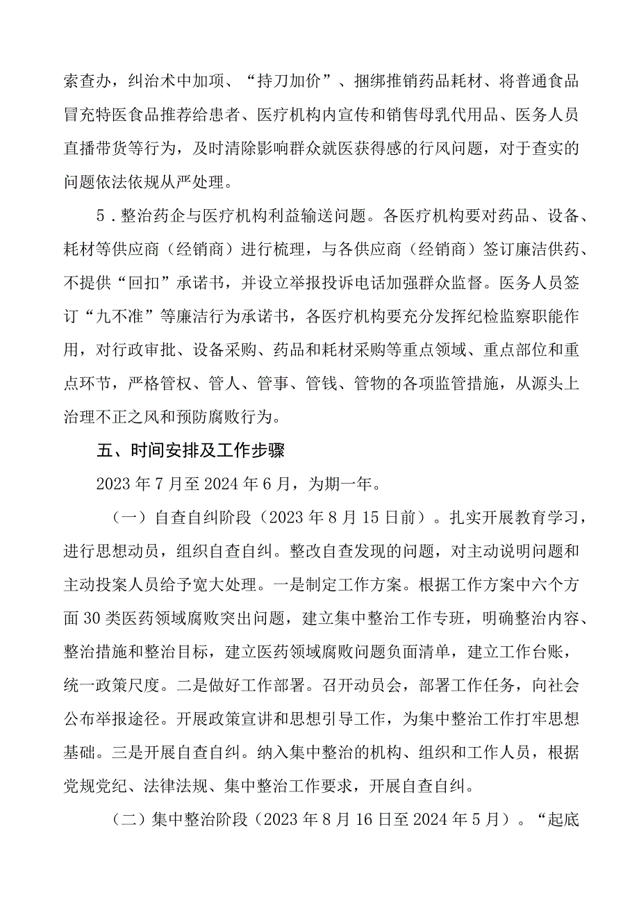 医院医药领域腐败问题集中整治工作方案、工作总结情况报告及心得体会十篇.docx_第3页