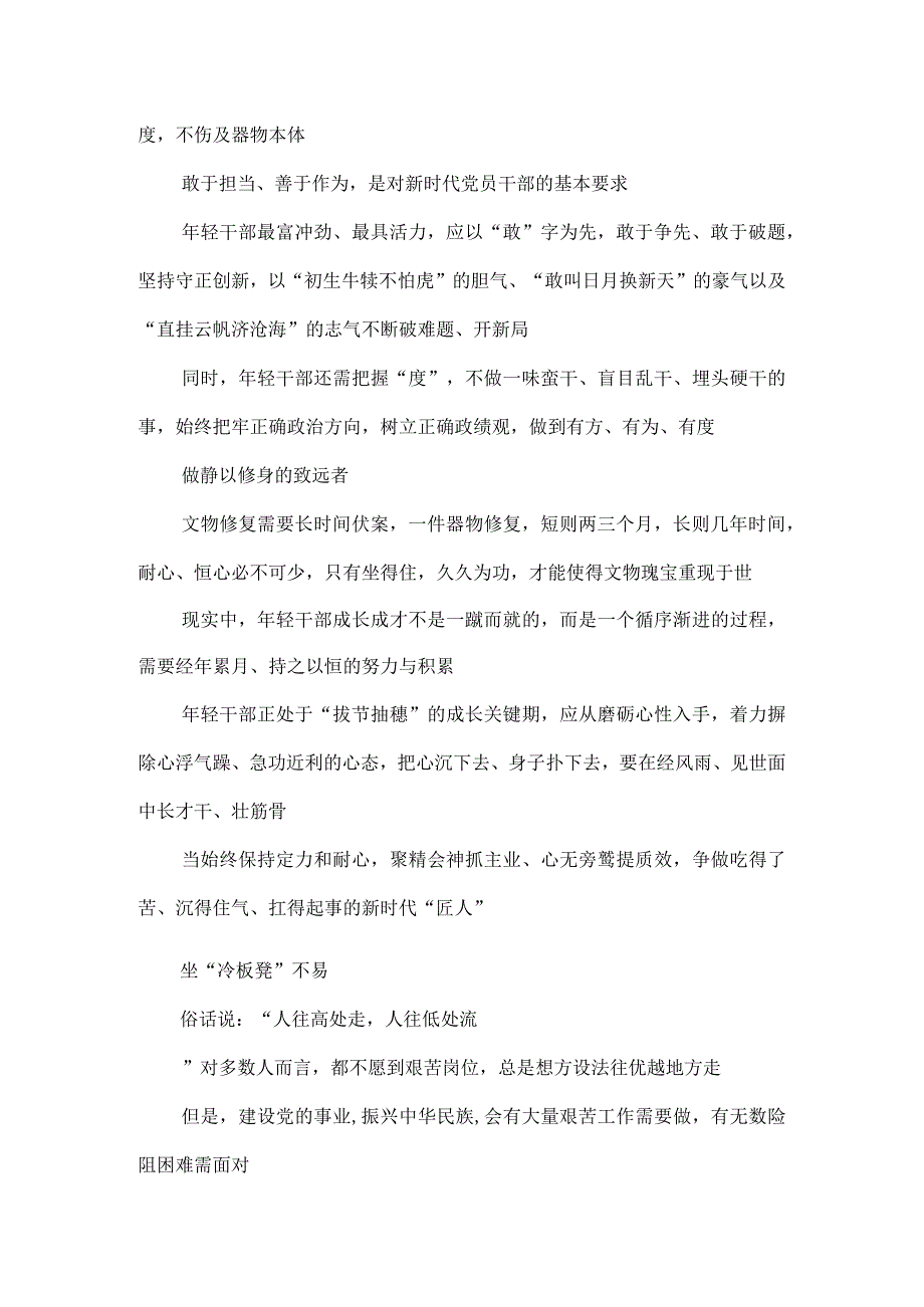 做好文物保护修复工作心得体会发言.docx_第2页