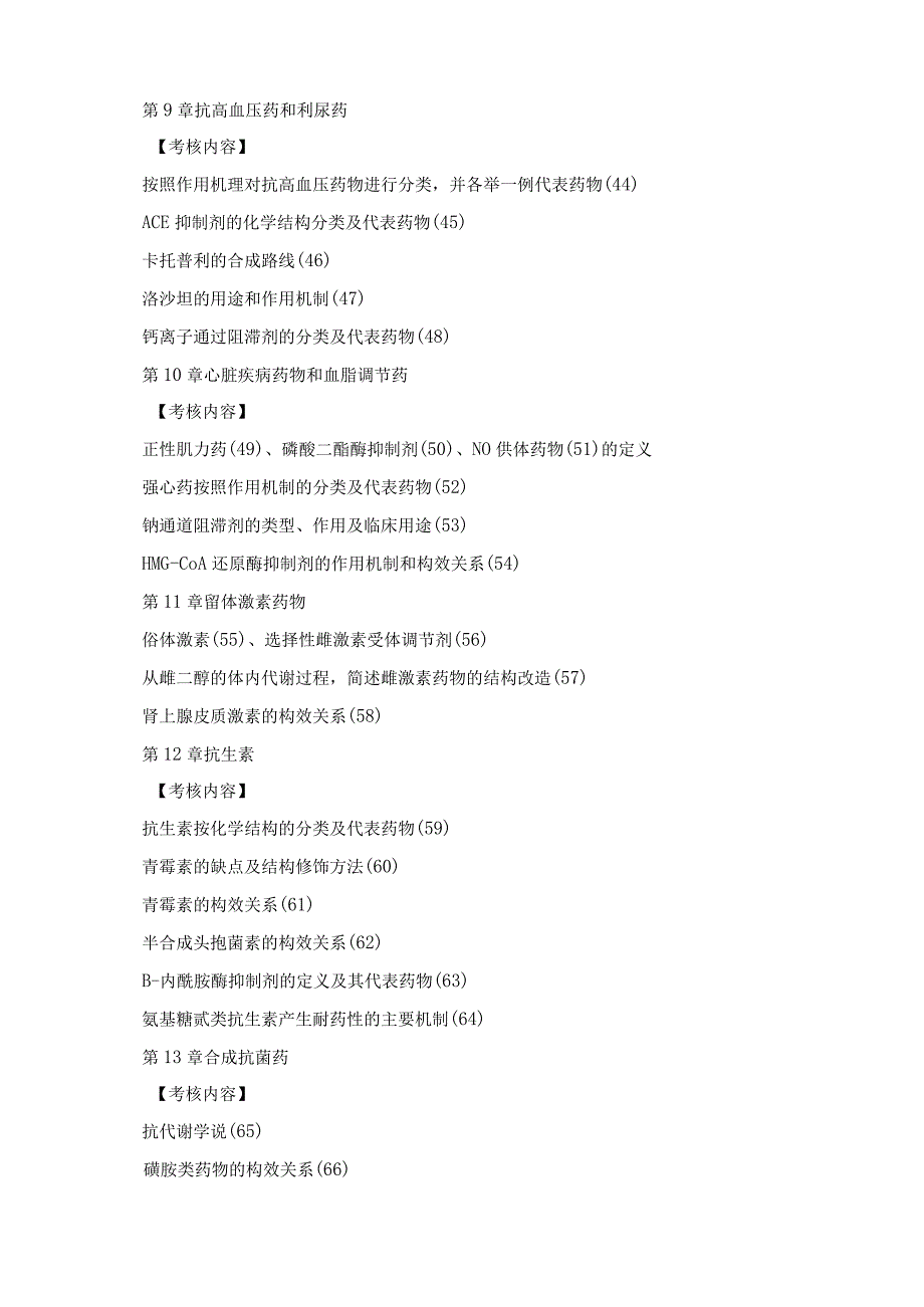 上海工程技术大学2024硕士研究生入学考试 615药学综合考试大纲.docx_第3页