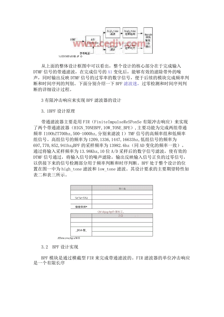 利用现场可编程门阵列实现DTMF信号接收及判别电路系统的设计.docx_第2页