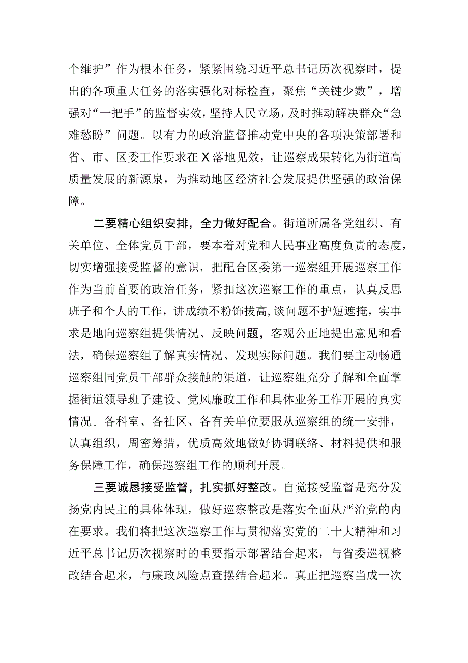 在巡察工作动员会上表态发言.docx_第2页