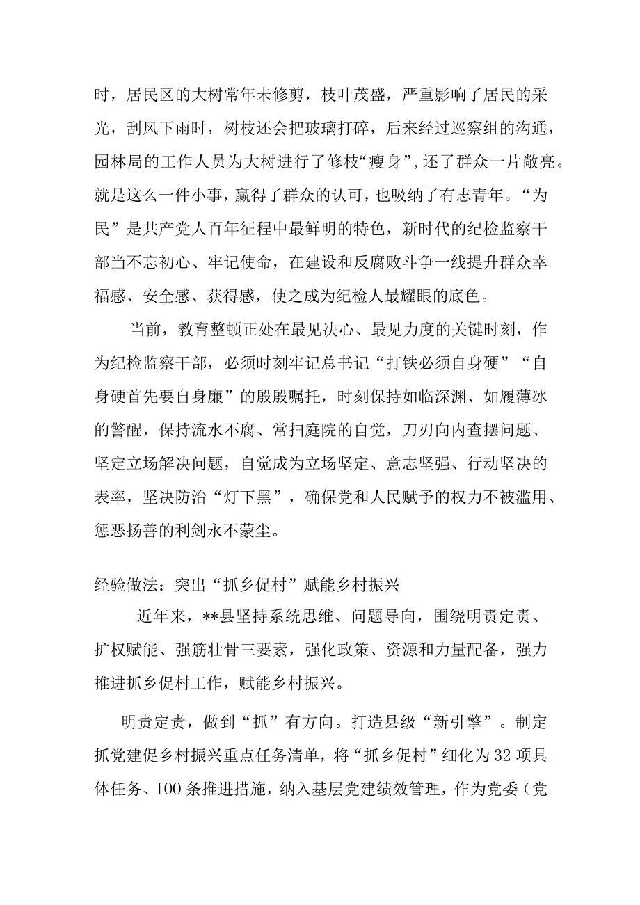 在纪检监察干部队伍教育整顿检视整治环节学习心得体会.docx_第3页