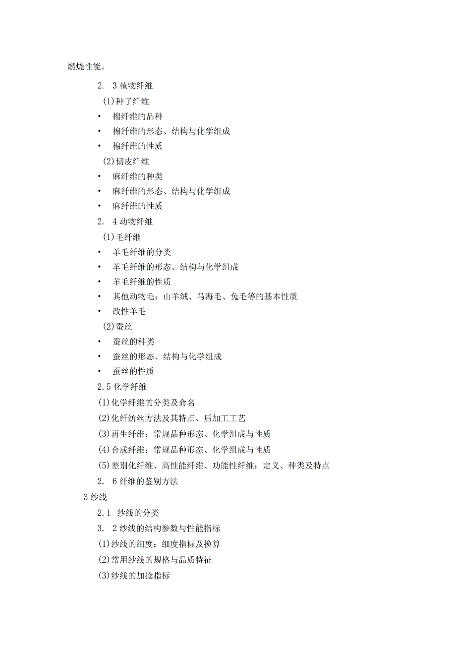 上海工程技术大学2024硕士研究生入学考试 816 纺织材料学基础考纲.docx_第2页