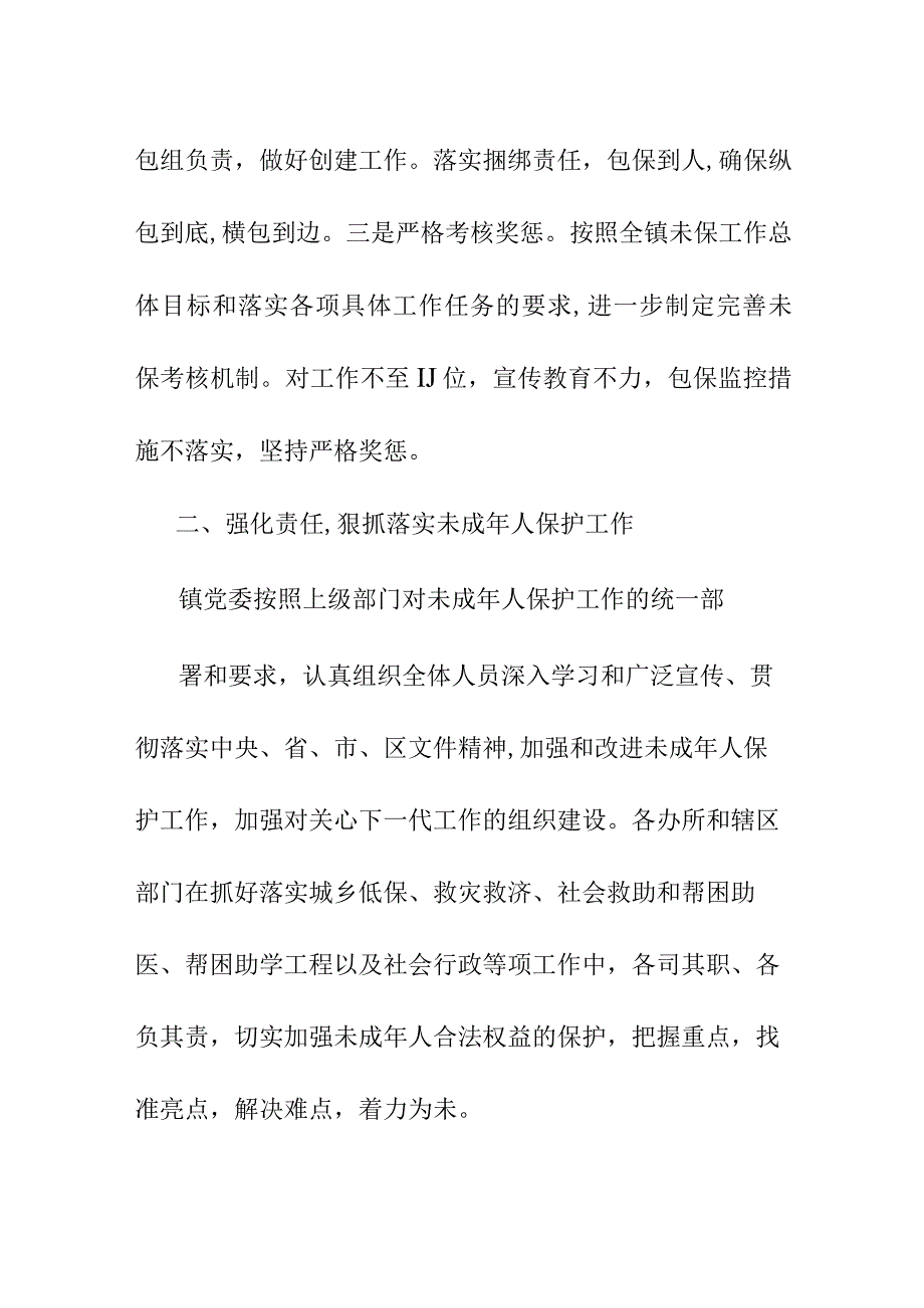 乡镇关爱保护未成年人健康成长工作开展情况汇报范文.docx_第2页