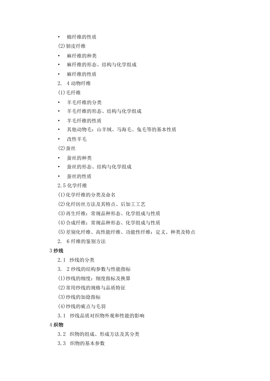 上海工程技术大学2023硕士研究生入学考试 816 纺织材料学基础考纲.docx_第2页